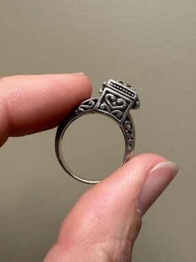 Vintage sterling silver poison ring size 6.5